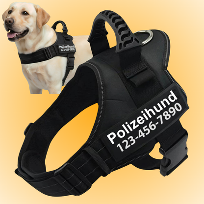 Personalisierbares Anti-Zug Hundegeschirr | Verstellbar & Hochwertig | für Kleine & Große Hunde