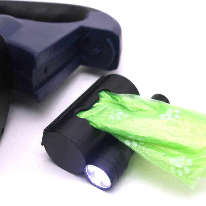 Fell & Pfoten Doppelleine – Für stressfreies Gassi zu zweit (mit 360° Entwirrmechanismus & LED-Sicherheit