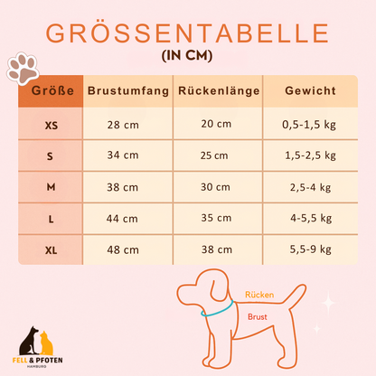 Niedliche Hundeweste - Ideal für Welpen & kleine Hunde